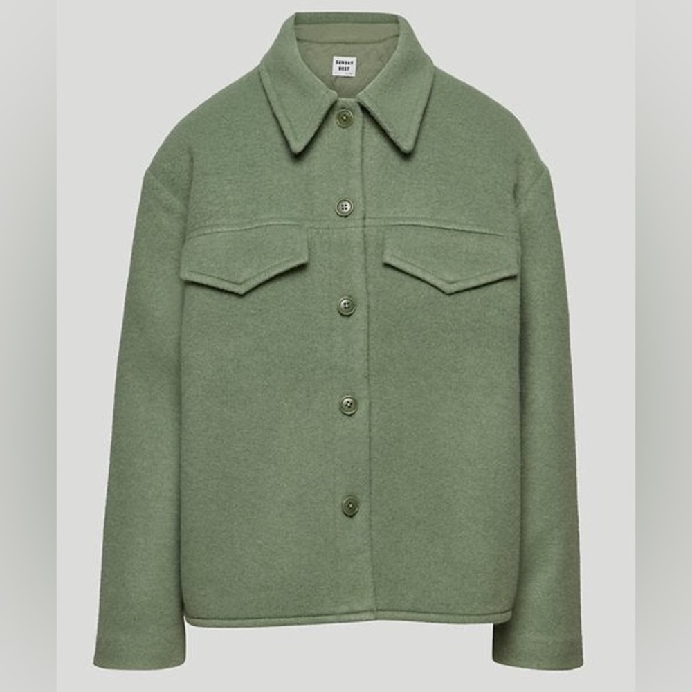 Aritzia Sunday Best Sky Shirt Jacket